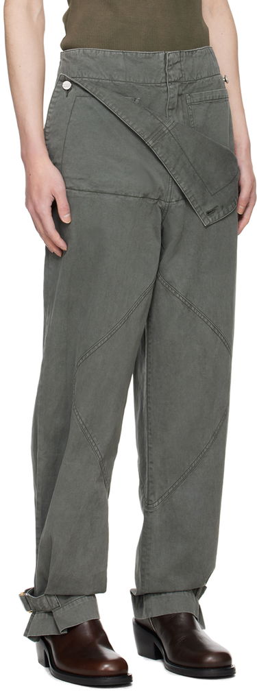 Hlače Dion Lee Shell Trousers Siva | C2175PS24, 3