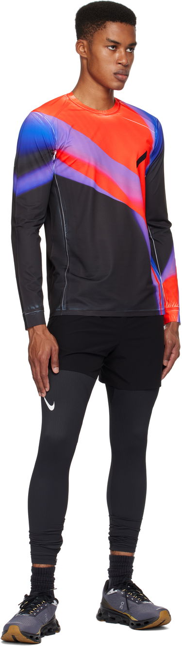 Majica Soar Running Soar Long Sleeve Printed Running Tech T-Shirt Večbarvna | SLS3M-BLK/BLU/RE, 3