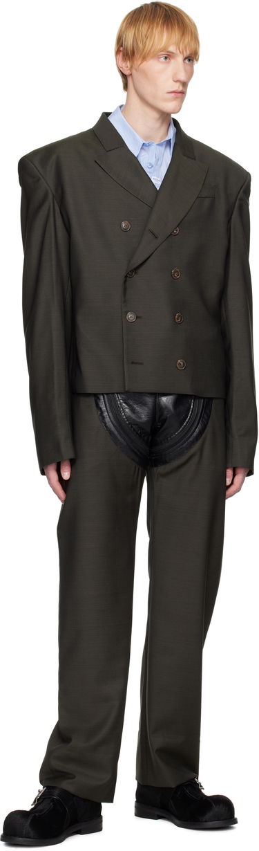 Cargo hlače Martine Rose Martine Rose Zip Chap Tailored Trousers Zelena | 360WT10414, 3