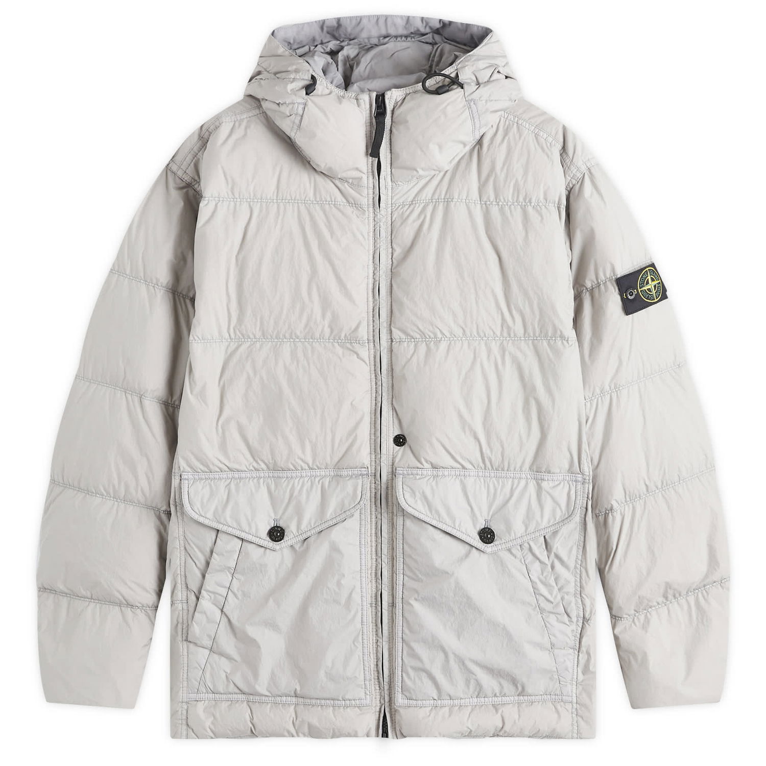 Jakna Stone Island Crinkle Reps Hooded Down Jacket Siva | 811540723-V0060, 0