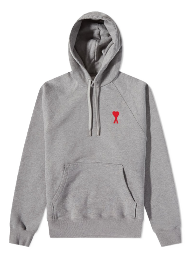 Pulover AMI Heavy Fleece Small A Heart Popover Hoody Siva | USW204-747-0501