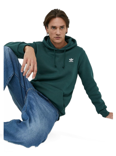 Pulover adidas Originals Essential Hoody Zelena | HK0099
