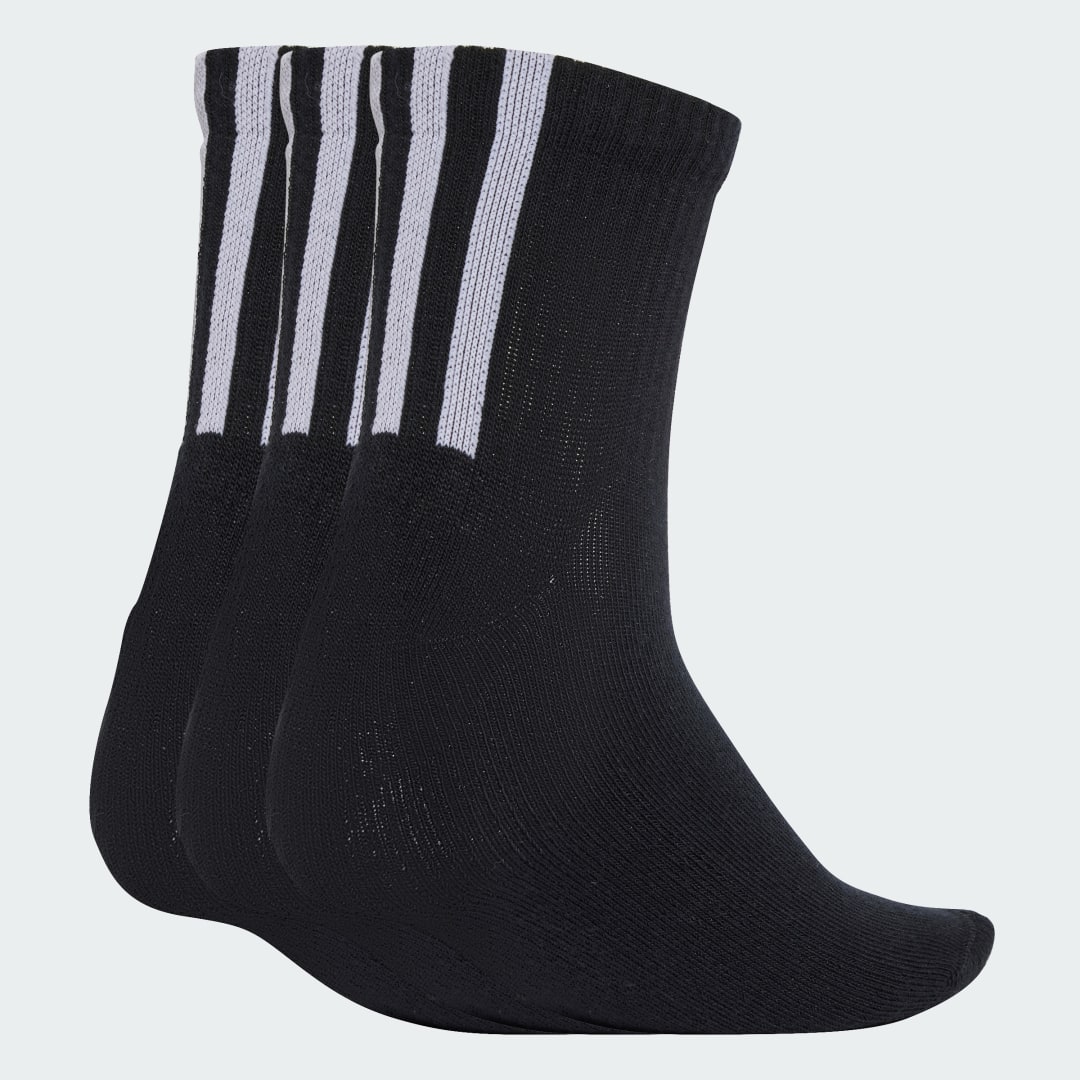 Nogavice adidas Performance Quarter 3 Back Stripes Socks - 3 Pairs Črna | JV7426, 0