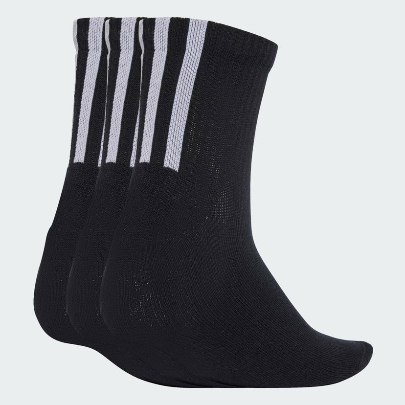 Nogavice adidas Performance Quarter 3 Back Stripes Socks - 3 Pairs Črna | JV7426
