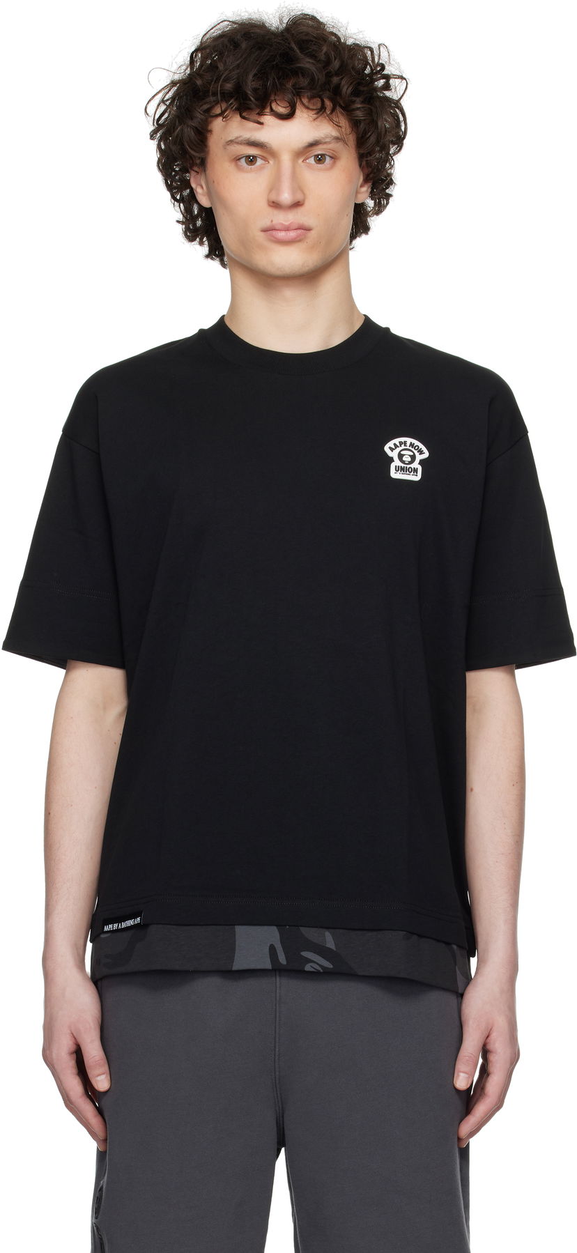 Majica AAPE by A Bathing Ape AAPE by A Bathing Ape Fancy Main T-Shirt Črna | AAPTEM1652XXNBKX
