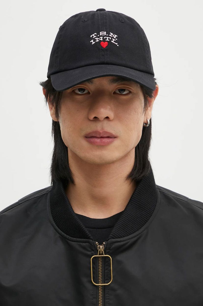 Bomber jakna thisisneverthat thisisneverthat Heart Baseball Cap Črna | TN243WHWBC08