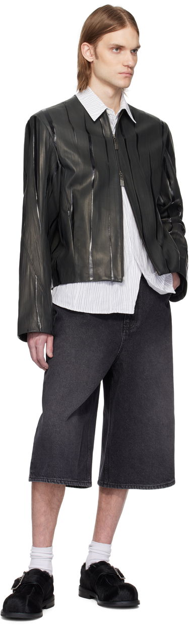 Bomber jakna ADER ERROR ADER error Product. 14 Cropped Leather Jacket Črna | BO01SSJK0107BK, 3