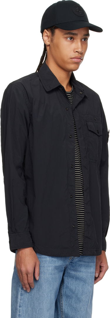 Srajce Stone Island Stone Island Nylon Overshirt Črna | K1S15 1100003 S00F6, 1