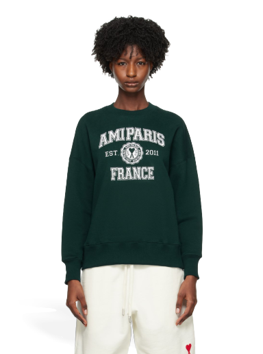 Pulover AMI SSENSE x Sweatshirt Zelena | SPUSW008.747.306