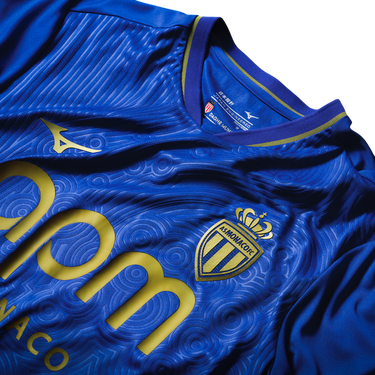 Dres Mizuno Mizuno AS Monaco Away Jersey Modra | p2gacx77-12, 2