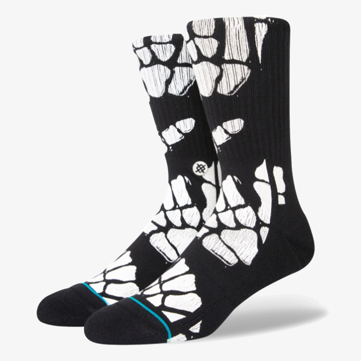Nogavice Stance Skeleton Print Socks Črna | A556C22ZOM-BLK, 0
