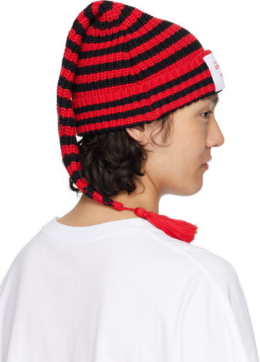 Beanie Charles Jeffrey Loverboy Charles Jeffrey LOVERBOY Sloppy Giuseppe Knit Beanie with Tassel Rdeča | 54131003, 2