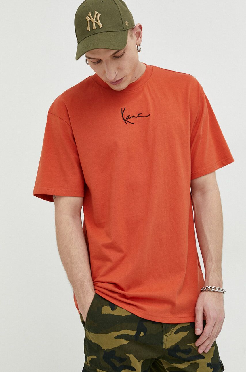 Majica Karl Kani Tee Small Signature Essential Oranžna | 6037460, 0
