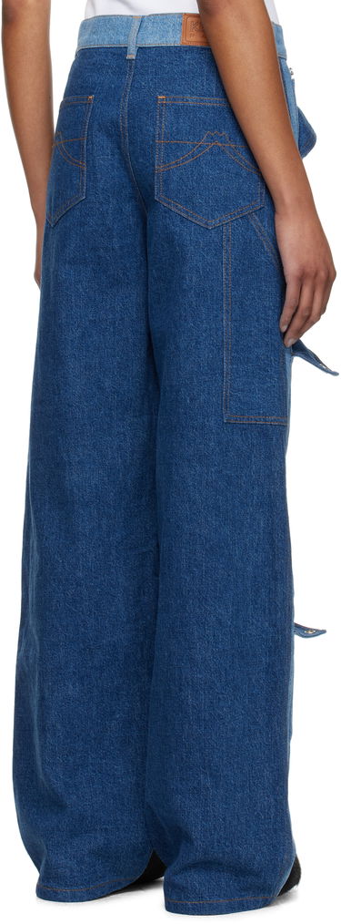 Kavbojke KENZO Kenzo Paris Multipocket Cargo Jeans Modra | FF52DP2306B4, 2