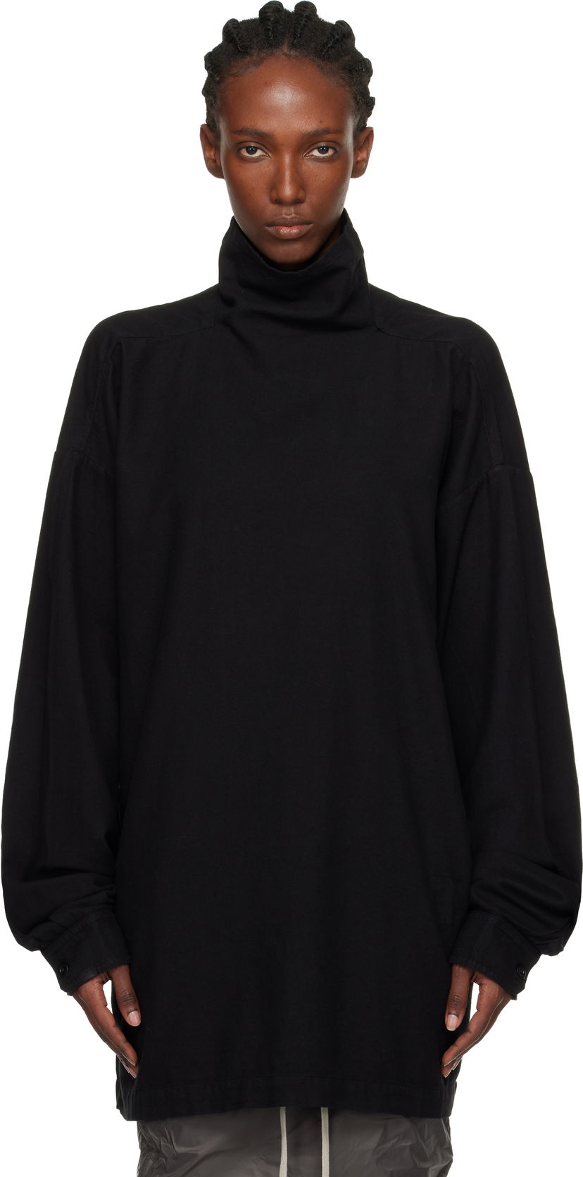 Pleteni pulover Rick Owens DRKSHDW Concordians Jumbo Turtleneck Črna | DS02E7505 CFL