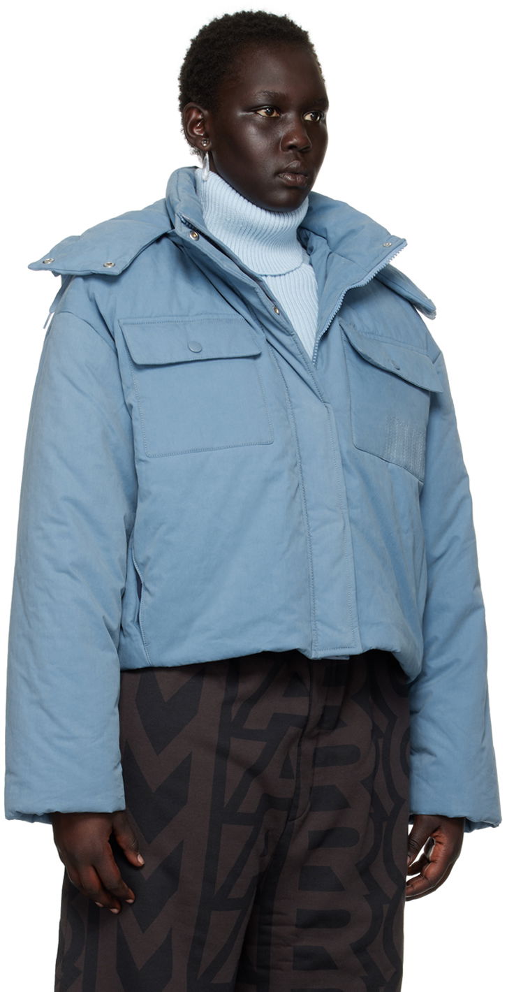 Puhovka Marc Jacobs Marc Jacobs Padded Cropped Jacket Modra | V205C09RE22, 1