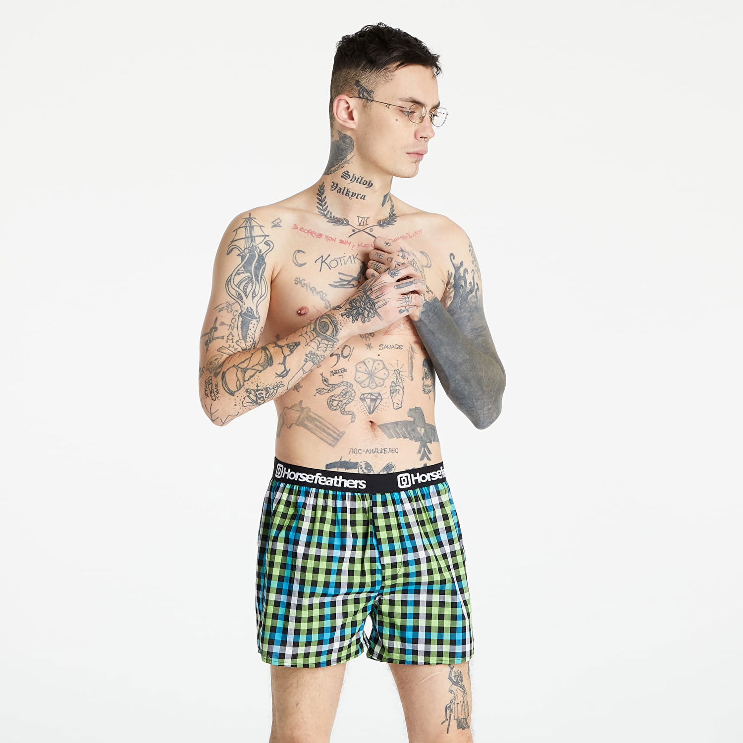 Boksarice Horsefeathers Clay Boxer Shorts Zelena | AM068D, 0