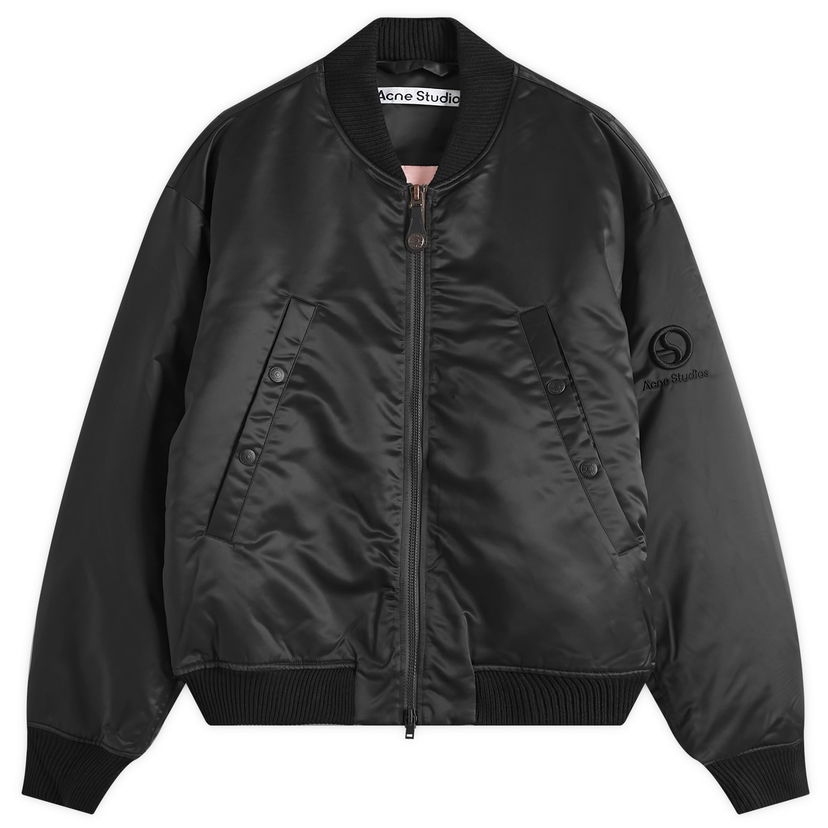 Bomber jakna Acne Studios Technical Duchesse Bomber Jacket Črna | B90819-900
