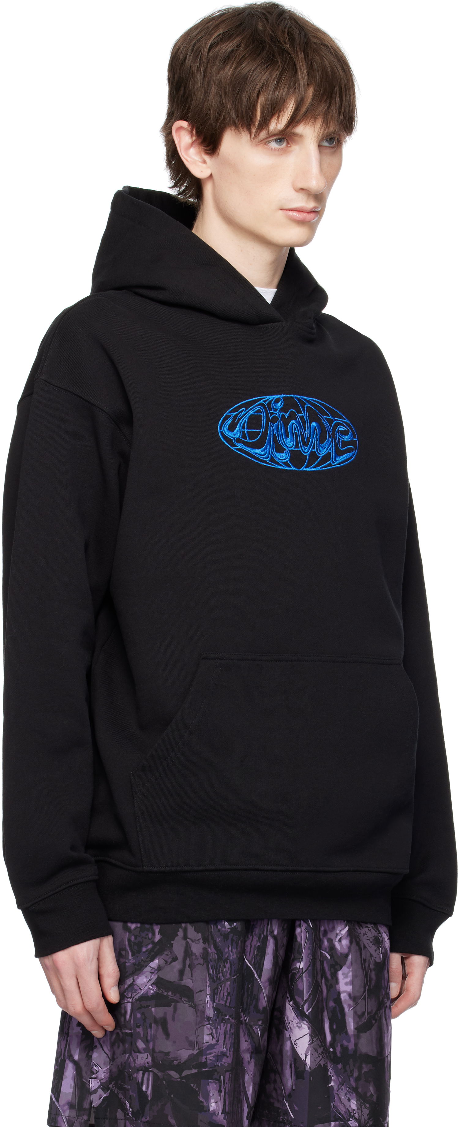 Pulover Dime Globe Hoodie Črna | DIMESP2540BLK, 1