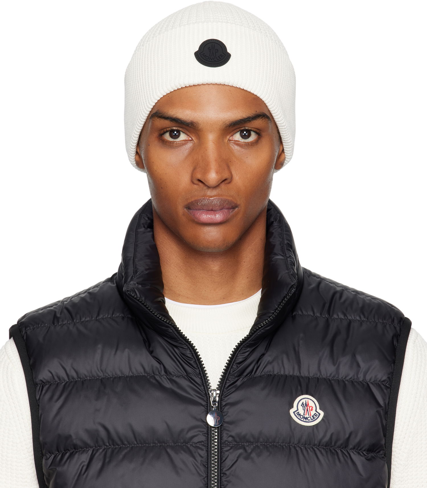 Beanie Moncler Moncler Logo Cotton Beanie Bela | K20913B00032M1367, 0