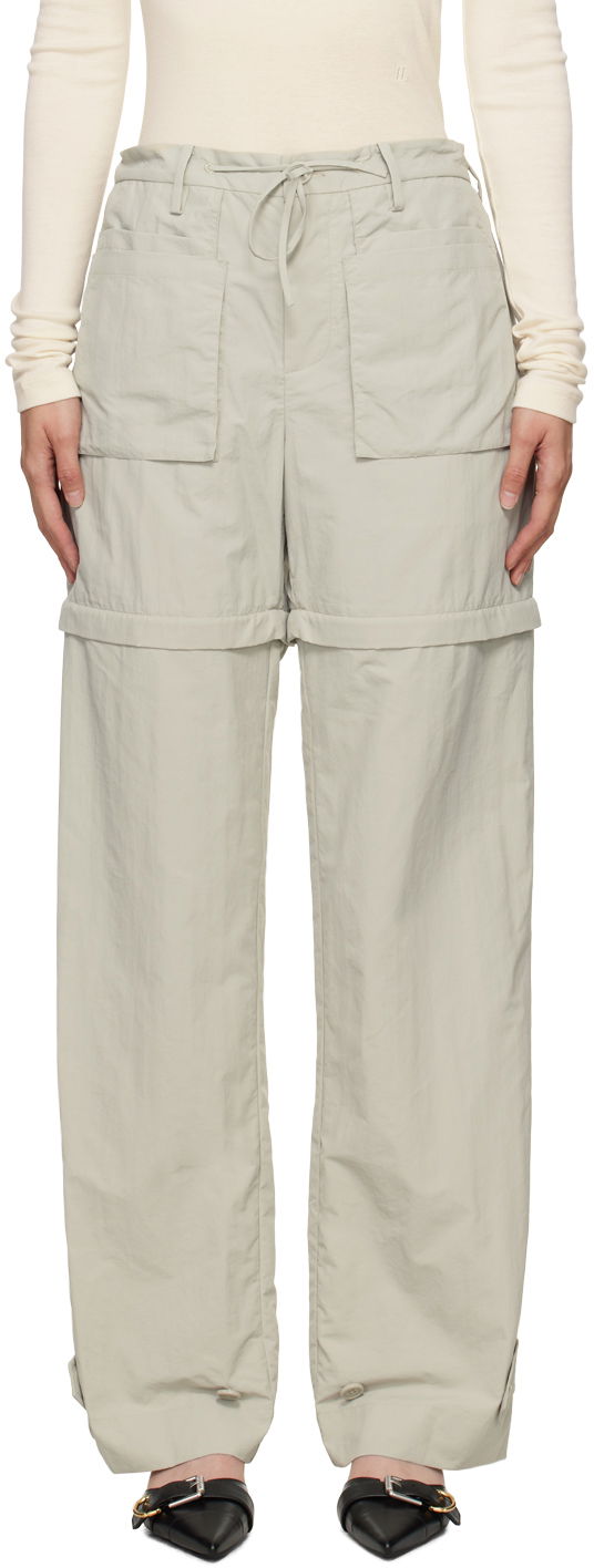 Hlače Helmut Lang Helmut Lang Convertible Utility Trousers Zelena | O05HM201