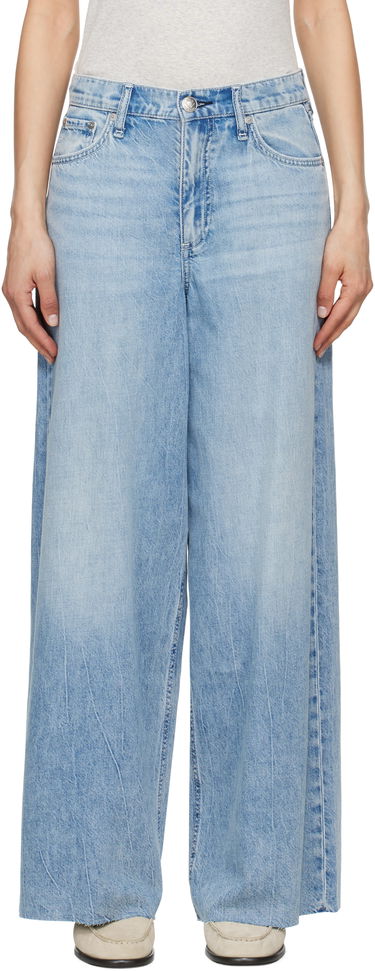Kavbojke rag & bone rag & bone Wide Featherweight Sofie Jeans Modra | WDD25S2993FWMR, 0