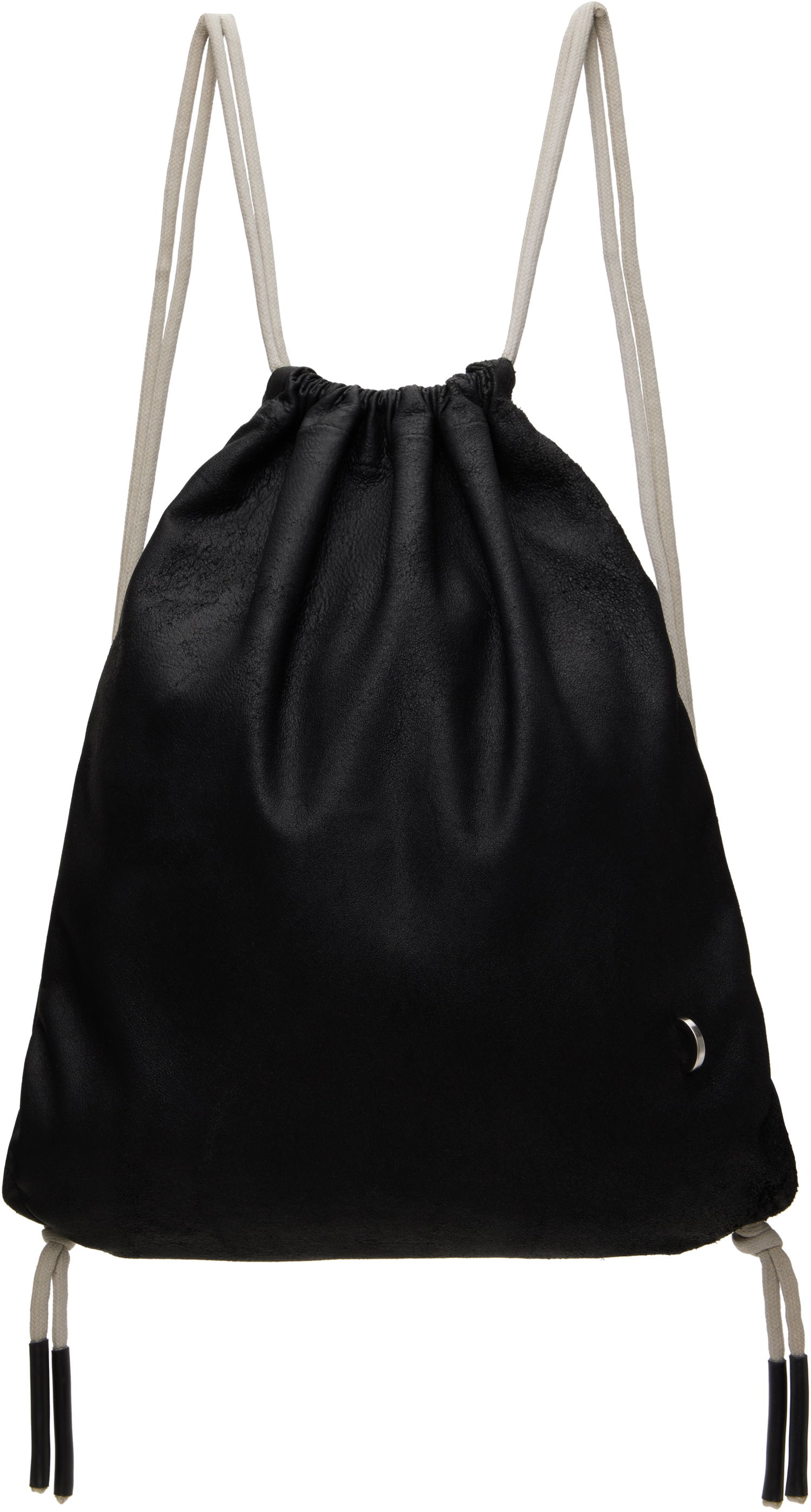 Gymsack Rick Owens Rick Owens Hollywood Drawstring Backpack Črna | RA01E0675 LCN, 0