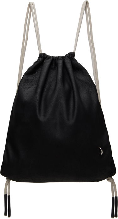 Gymsack Rick Owens Rick Owens Hollywood Drawstring Backpack Črna | RA01E0675 LCN, 0
