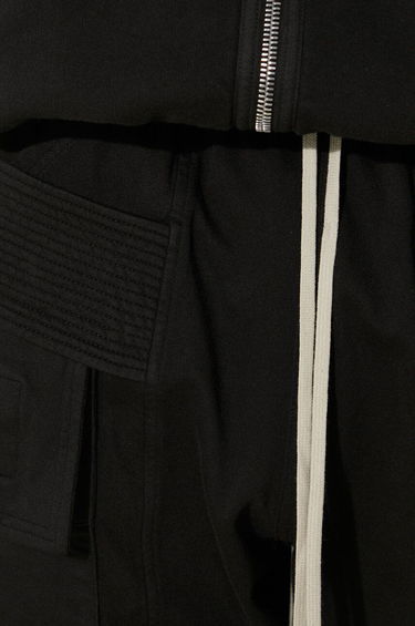 Cargo hlače Rick Owens Rick Owens Creatch Cargo Cropped Drawstring Sweatpants Črna | DU02D2371.RIG, 4