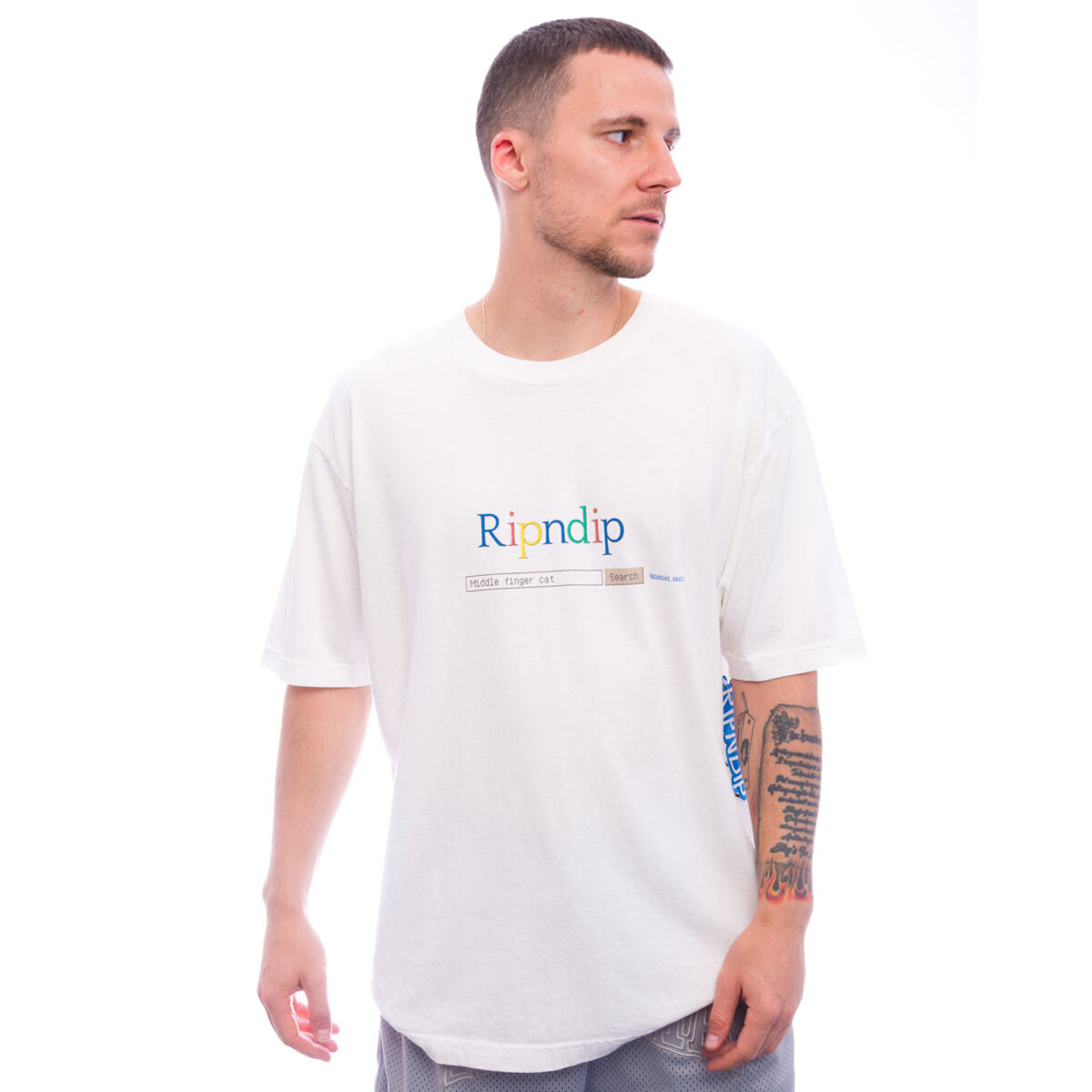 Majica RIPNDIP Rip N Dip A Bird Tee T-Shirt Size M Bela | RNDSUM25136, 0