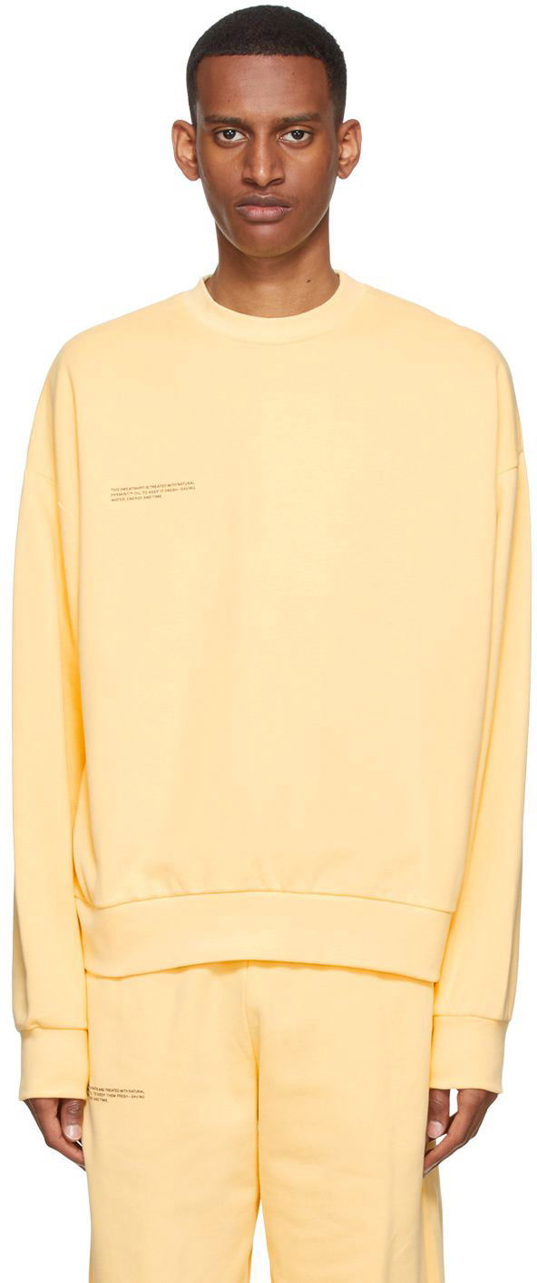 Pleteni pulover PANGAIA PANGAIA 365 Sweatshirt Rumena | 10000183