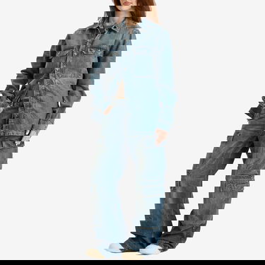 Srajce Rick Owens Rick Owens DRKSHDW Denim Shirt, Size Large Modra | DS01E3705-DWB-06, 4