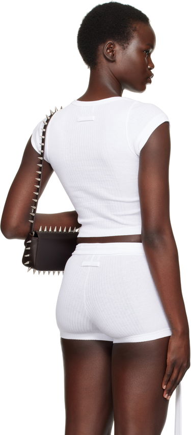 Krop-top Jean Paul Gaultier Jean Paul Gaultier 'The Patch' Crop Top Bela | 25/33-F-TS105P-J054-01, 2