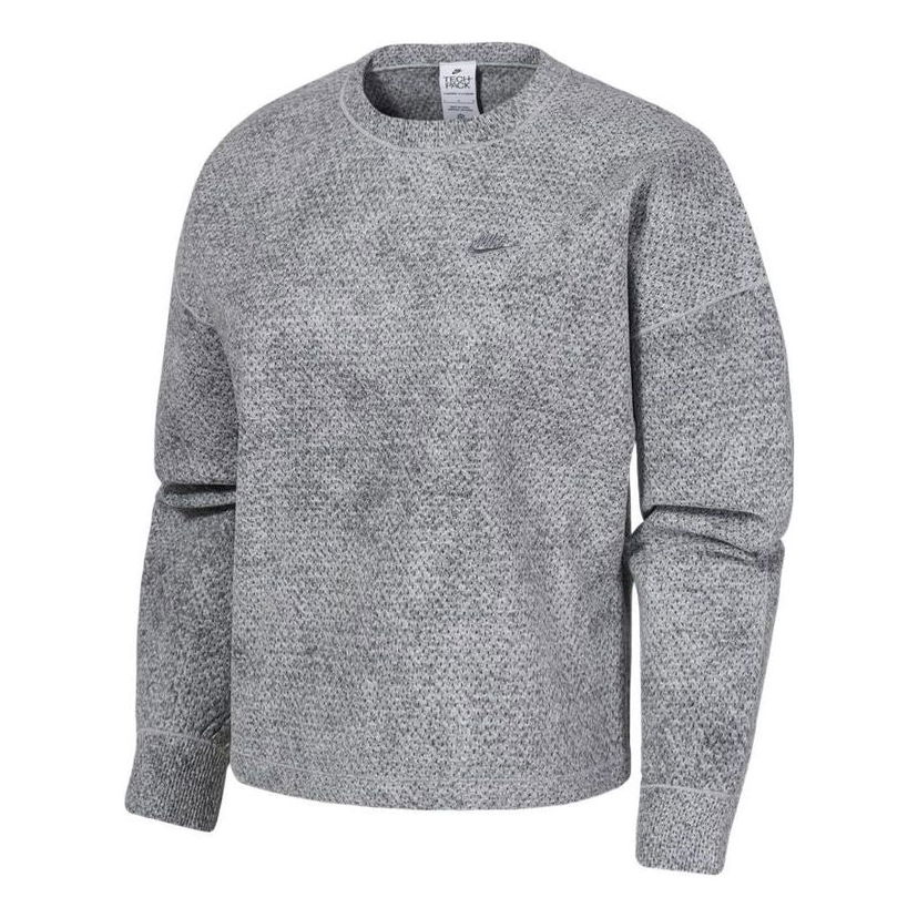 Pleteni pulover Nike Nike Forward Fleece Crew Sweatshirt Siva | DQ7909-077