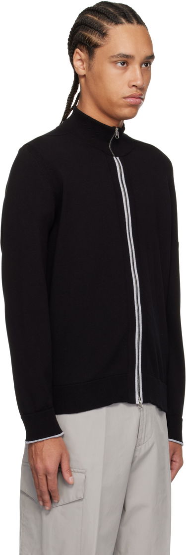 Pleteni pulover Stone Island Stone Island Organic Cotton Zip Cardigan Črna | K1S15 5100018 S00B1, 1