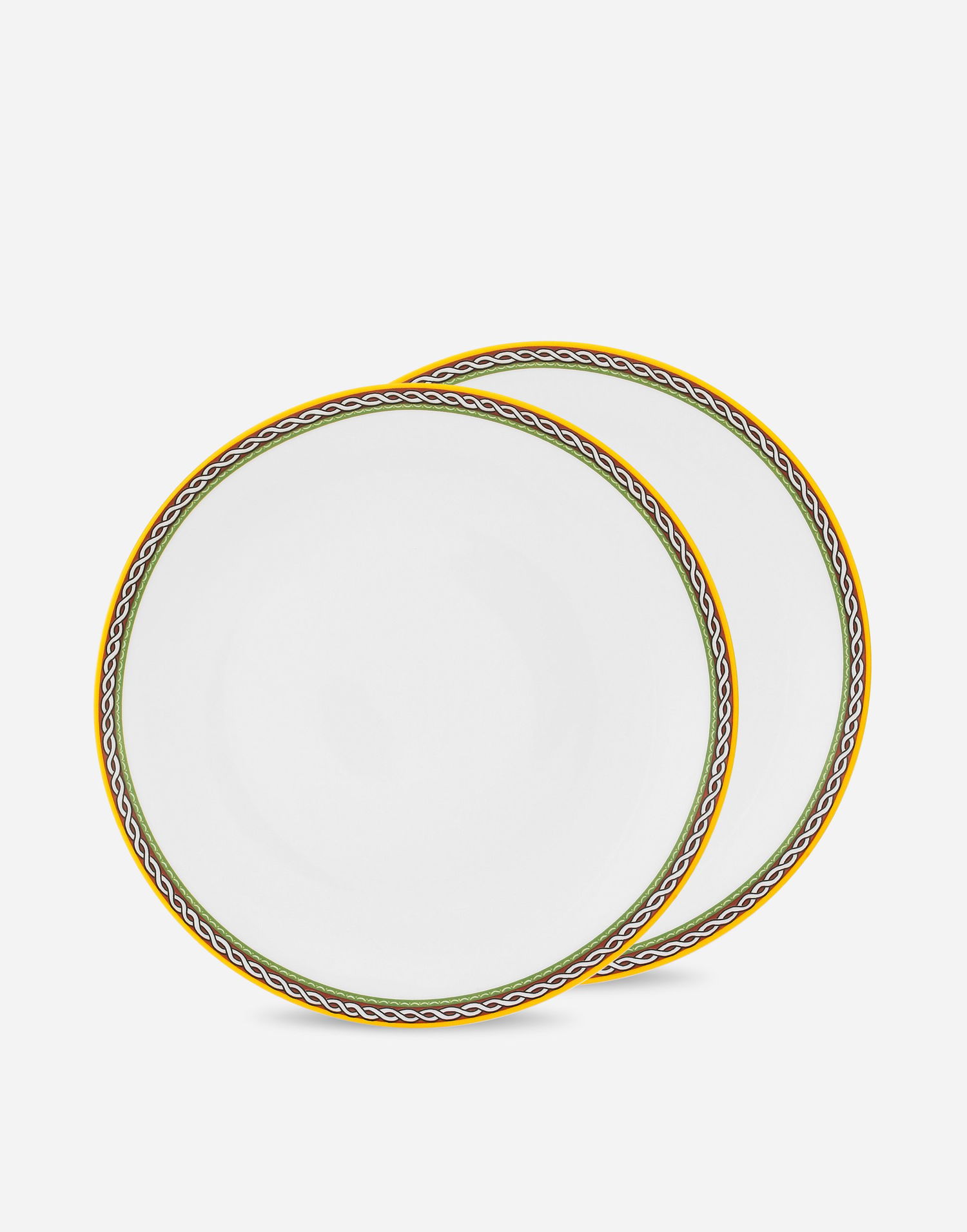 Home decor Dolce & Gabbana Set of 2 Porcelain Dinner Plates Bela | TC0S04TCALIUC152, 0