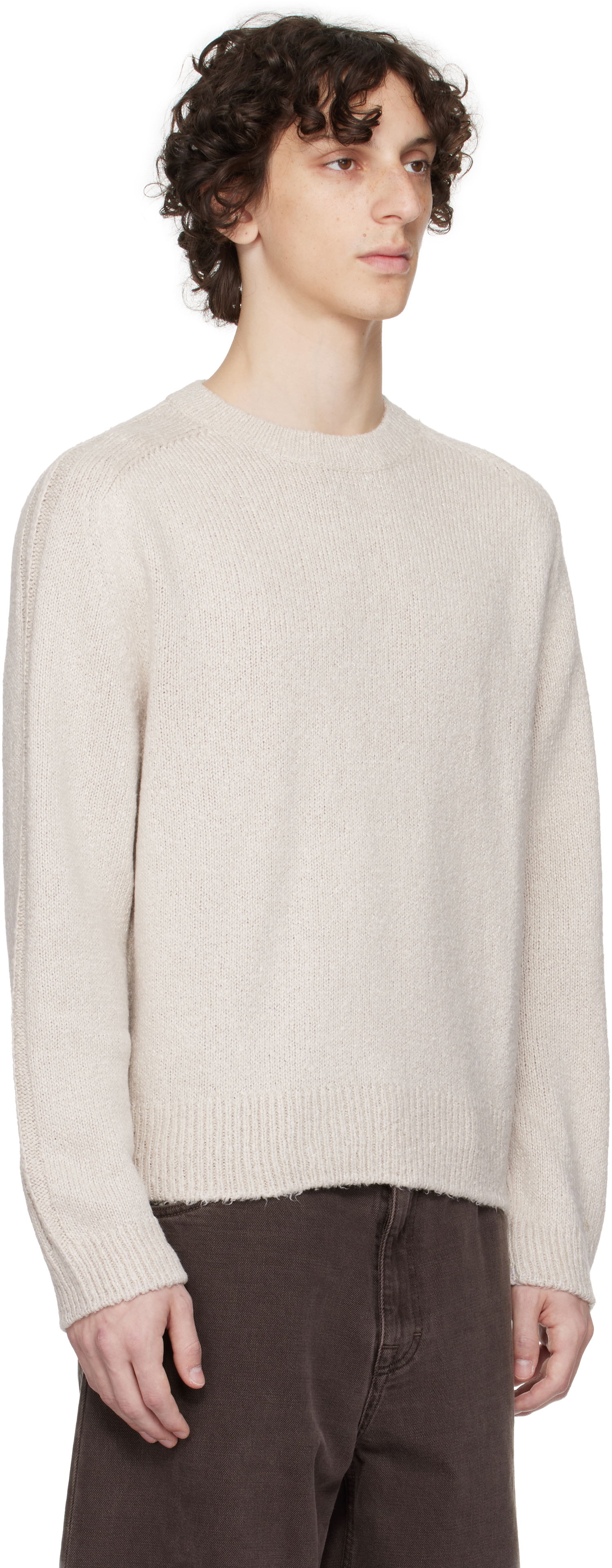 Pleteni pulover OUR LEGACY OUR LEGACY True Roundneck Sweater Bež | M2253TO, 1