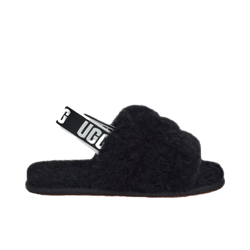 Superge in čevlji UGG Fluff Yeah Slide Black Črna | 1098579T-BLK