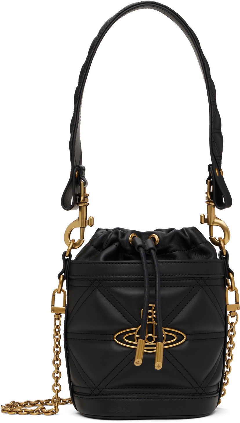 Torbica Vivienne Westwood Vivienne Westwood Kitty Small Bucket Bag Črna | 4C030009W-L006U-
