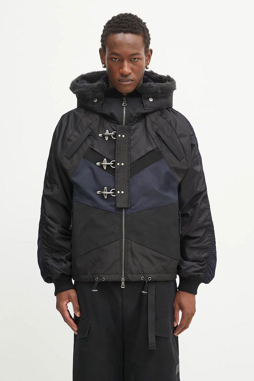 Bomber jakna Andersson Bell Norwegian N2B Hooded Padded Jacket with Fur Trim and Toggle Closures Večbarvna | awa690u