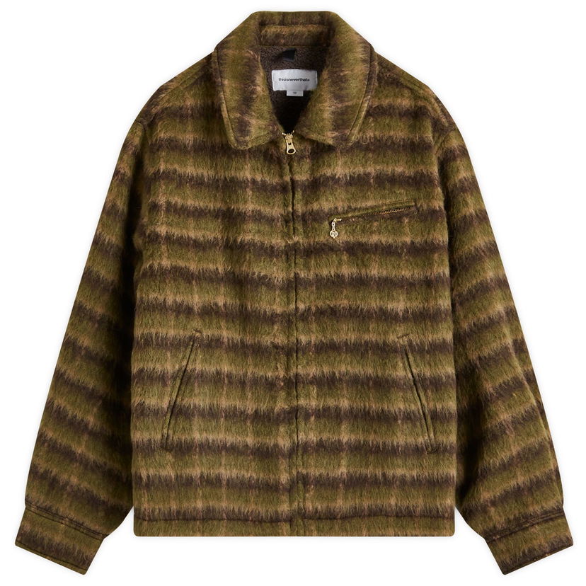 Jakna thisisneverthat Brushed Wool Check Jacket Zelena | TN243AOWLS01-DBN