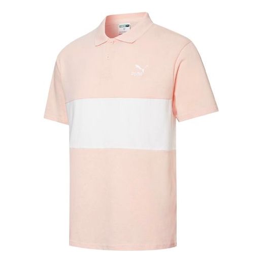 Polo majica Puma Classics Patchwork Men's T-Shirt Roza | 532699-27