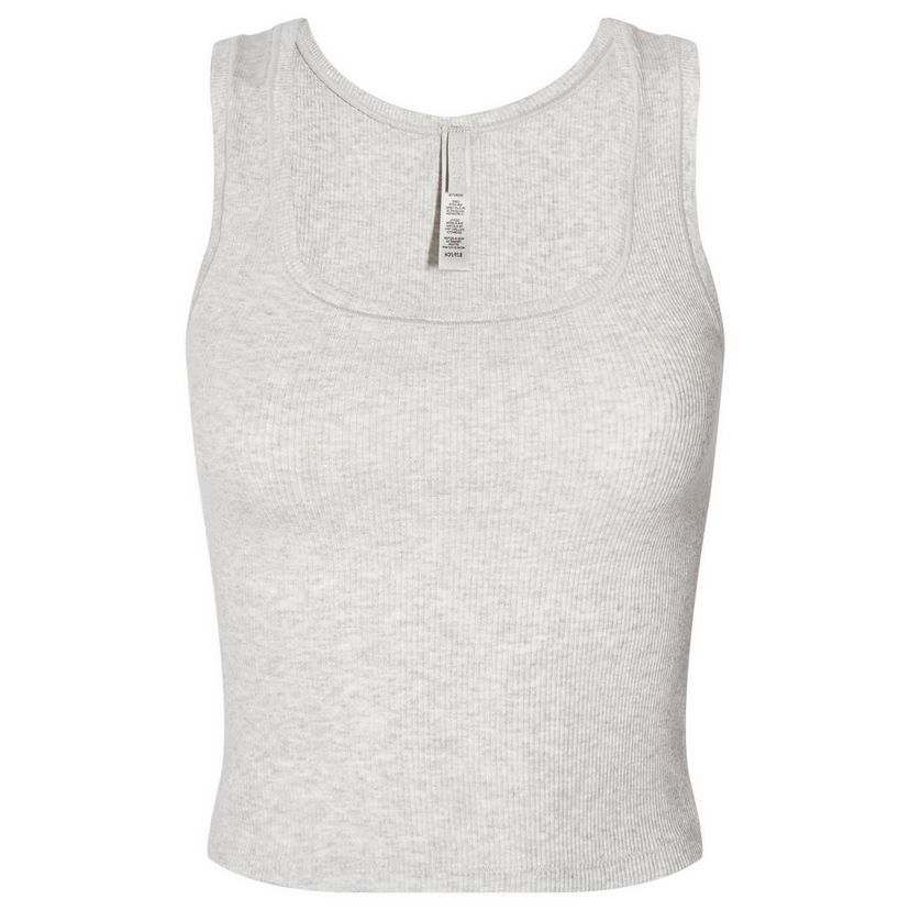 Majica brez rokavov SKIMS Rib Tank Top Siva | AP-TNK-0038-LHG