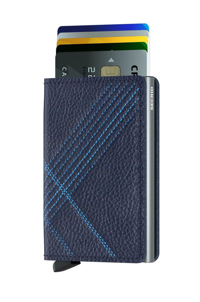 Denarnica Secrid Leather Wallet Modra | SSt.Linea.Navy