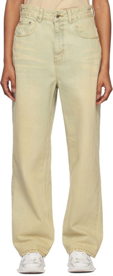 Kavbojke We11done Wide-Leg Jeans Zelena | WD-DP1-23-357-W-BG, 0