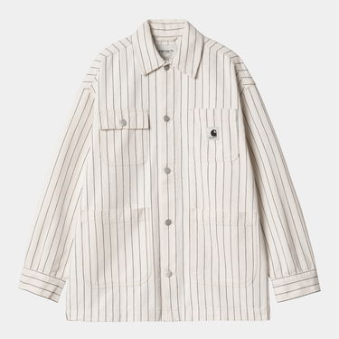 Plašči Carhartt WIP Hendry Stripe Chore Coat Bela | I034847_3, 4
