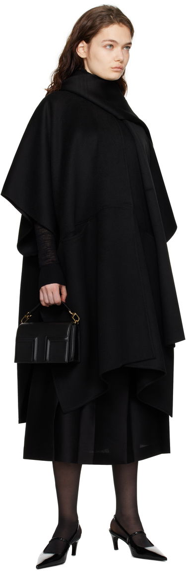 Plašči TOTEME TOTEME Doublé Scarf Coat Črna | 251-WRO4321-FB0006, 4