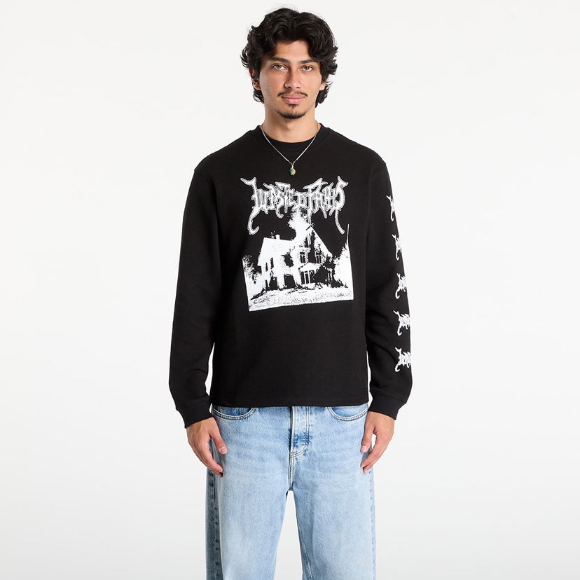 Pulover Wasted Paris Wasted Paris Ignited Thermal Sweatshirt Črna | WP_000297