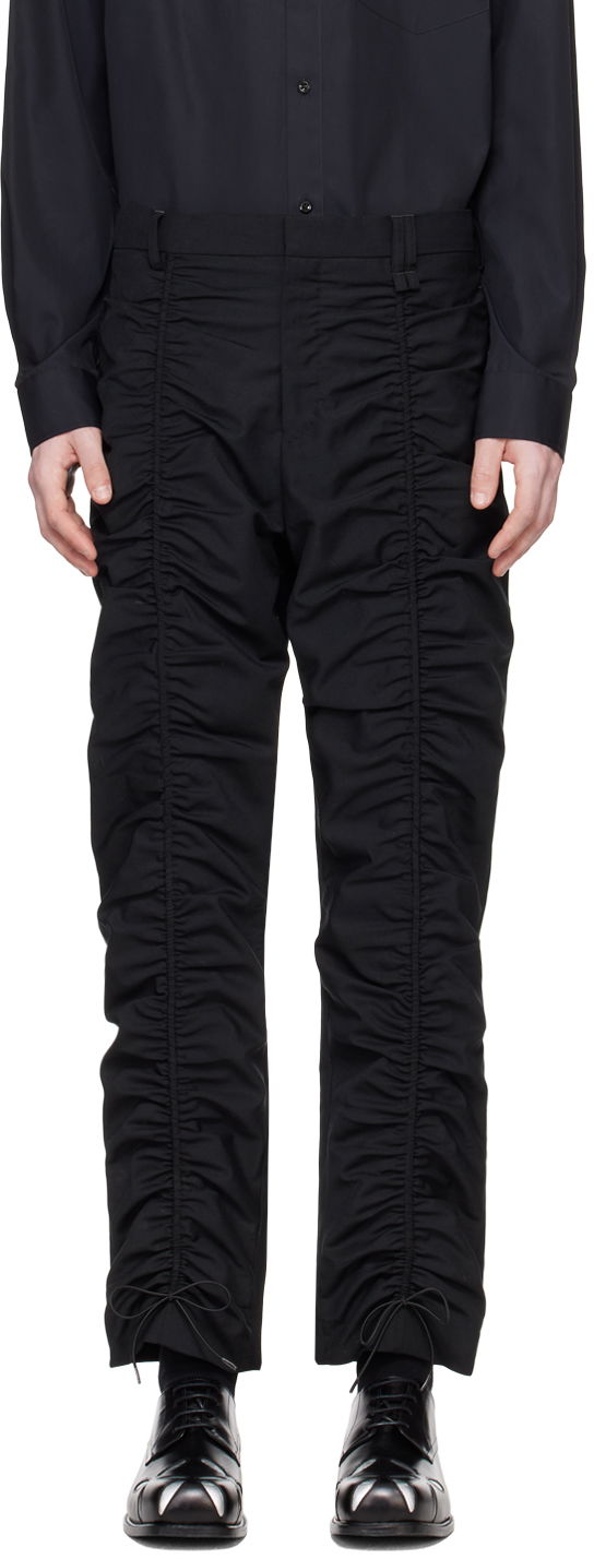 Hlače Simone Rocha Simone Rocha Ruched Trousers Črna | 4095 1075, 0