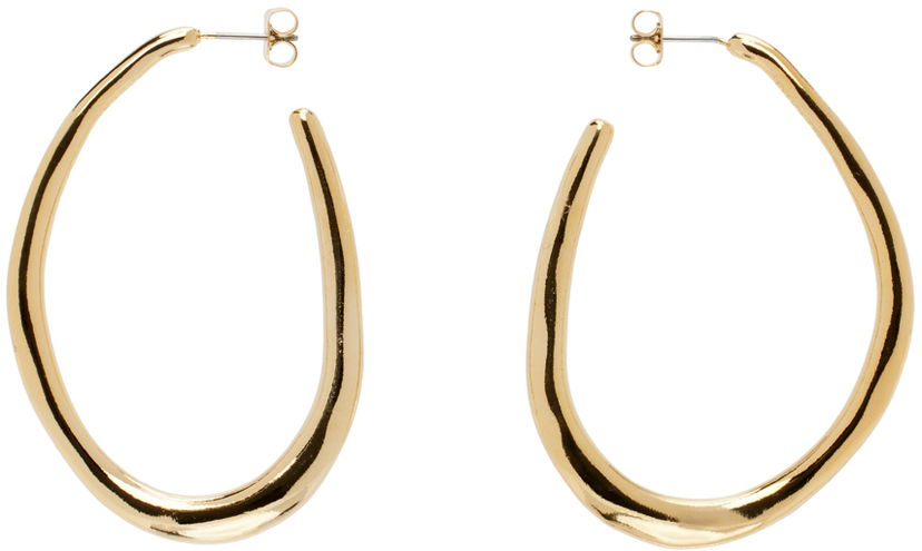 Uhani ISABEL MARANT Large Hoop Earrings Kovinski | BL0170FA-B3B13B